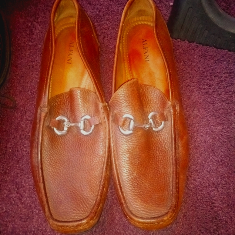 Alfani mens dress shoe size 13m brown